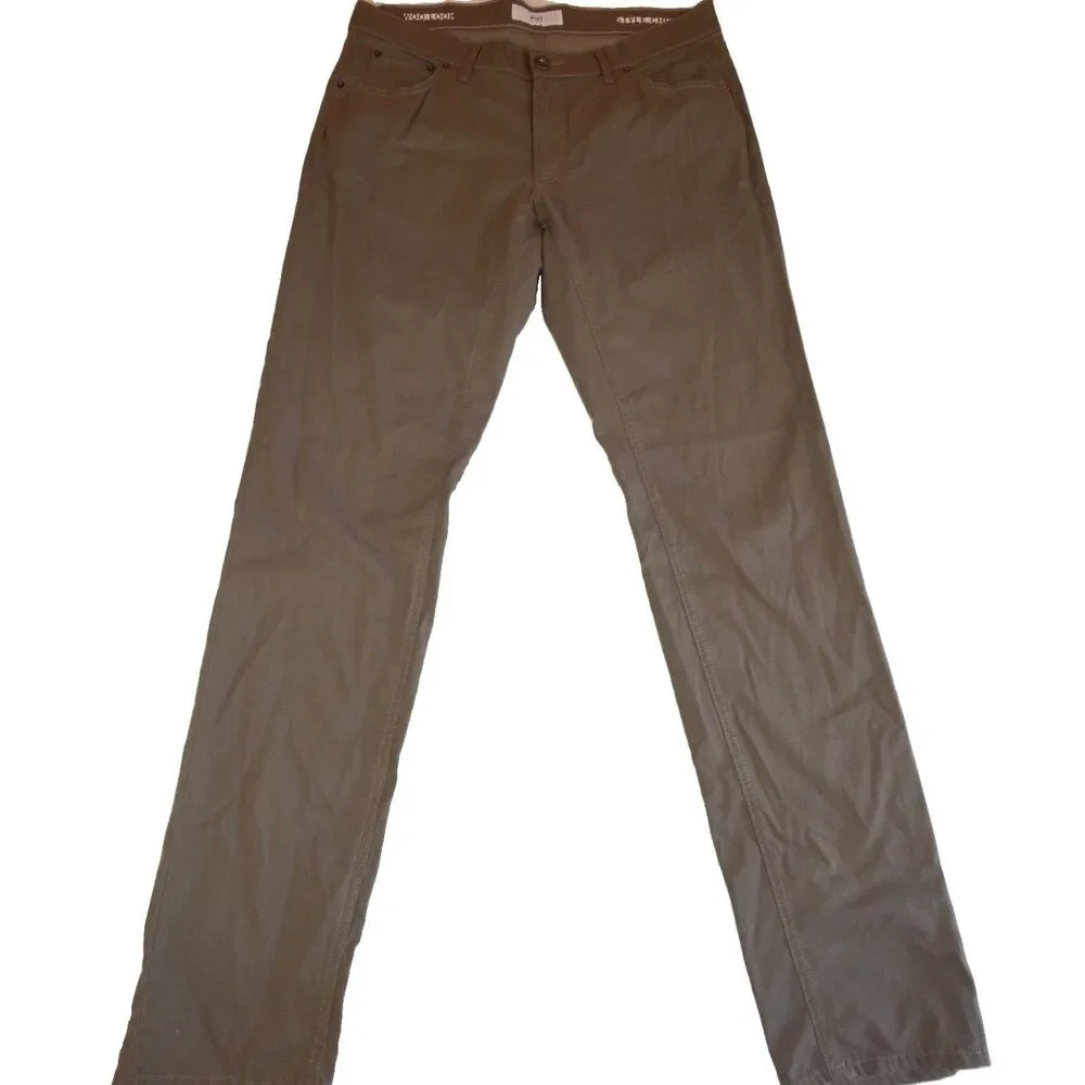 Brax Chuck Pants Stretch Men's 36W 35L Brown Chino Straight Woo, Look